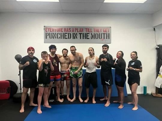 Muay Thai class group photo